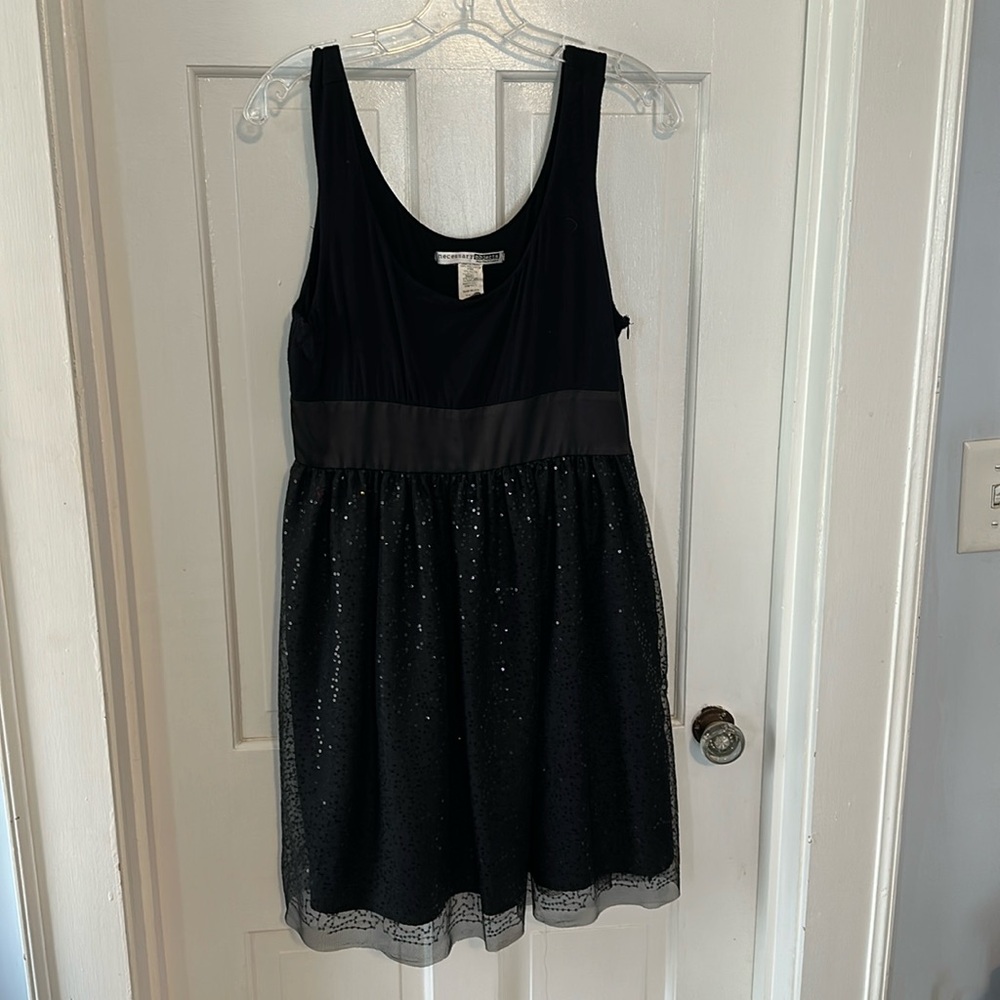 Black Sequin Dress
